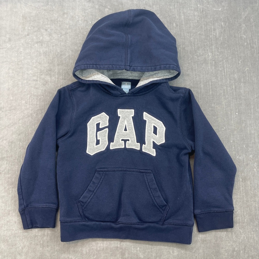 Baby Gap Hoodie‎ 5T Navy Blue Arch Logo Full Zip Pullover Sweatshirt